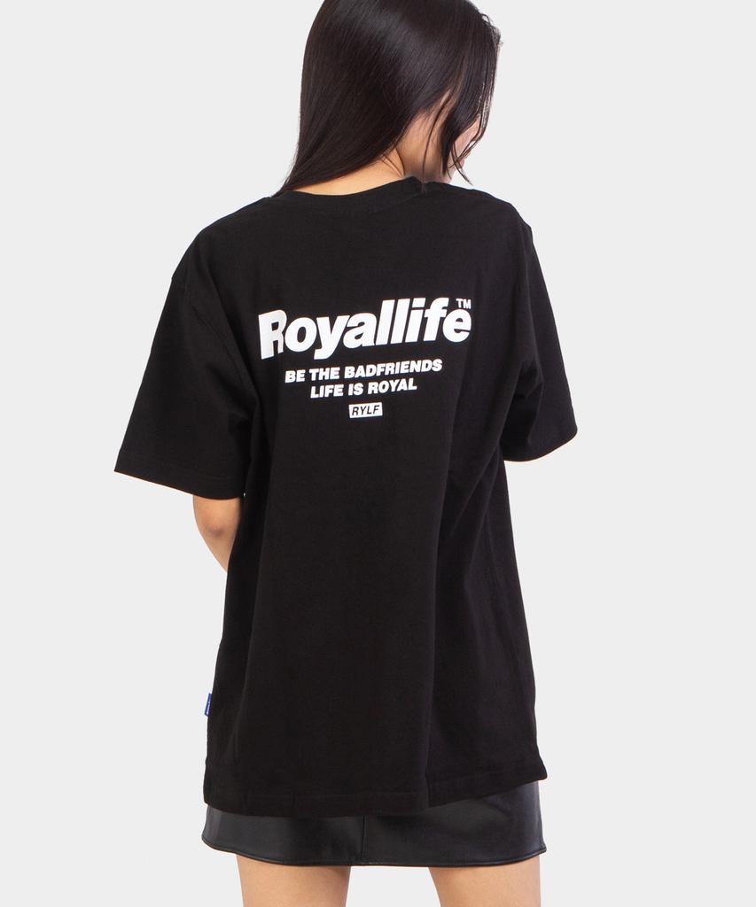 ROYALLIFE Футболка с коротким рукавом 'Будь Друзьями' (Rl701 Будь Другом Футболка) - черный