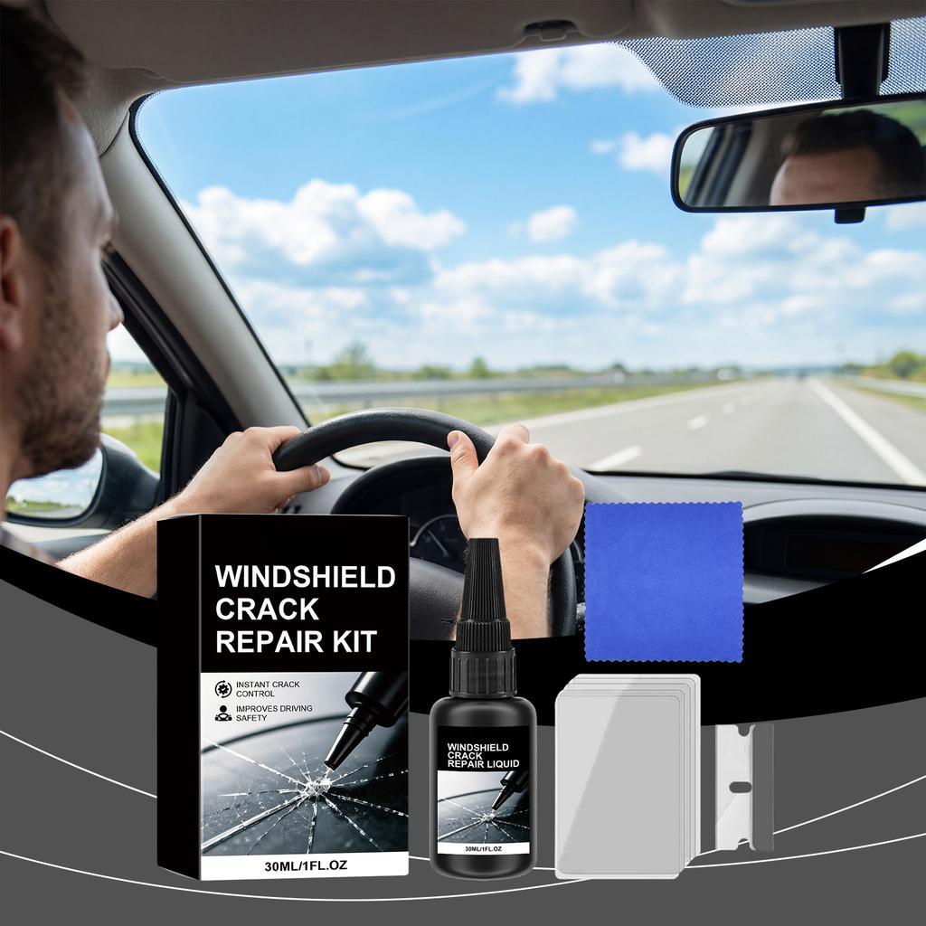 Windshield Kit, 30ml for Car Glass Crack Fix