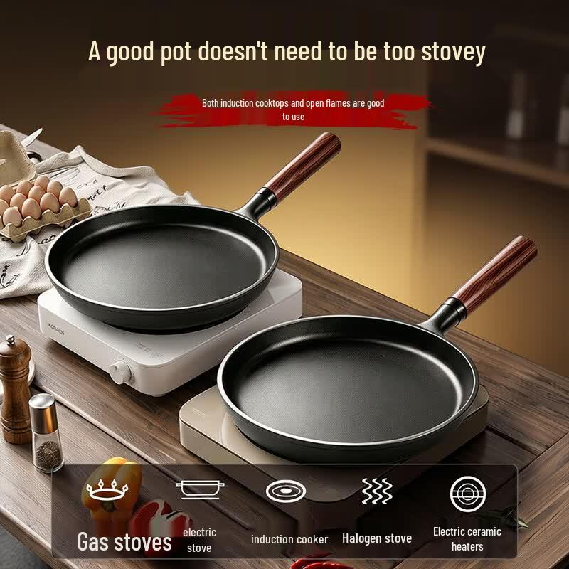 Чугунная плоская сковорода-гриль Jing Yan