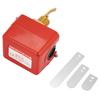 1 2 Water  Paddle Flow Switch Thread Connection SPDT Contacts Red(Partial Stainless Steel Type)