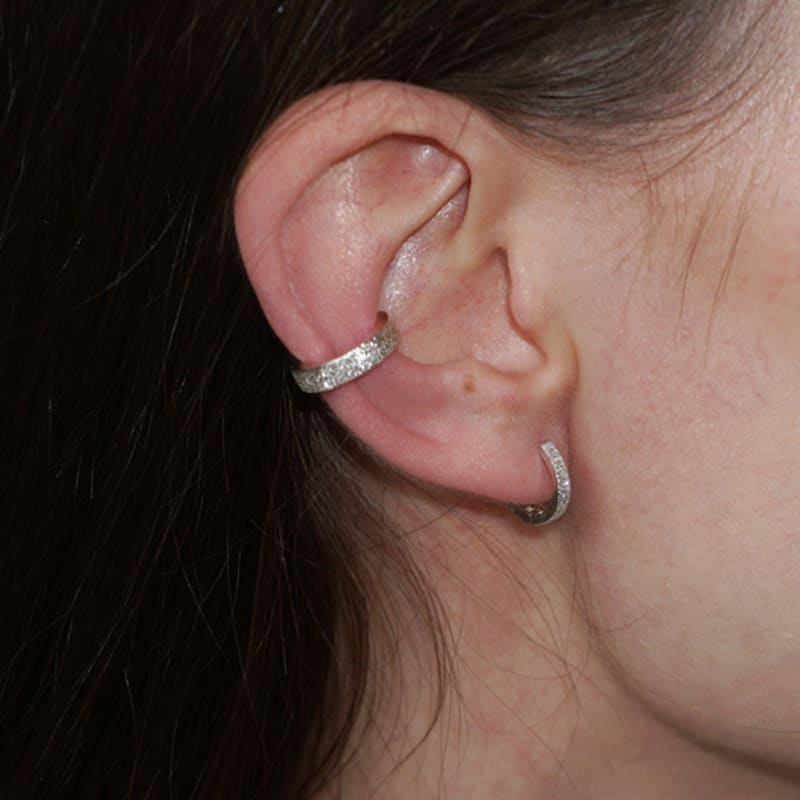 OURPIERRE GRANITO EARCUFF S SILVER