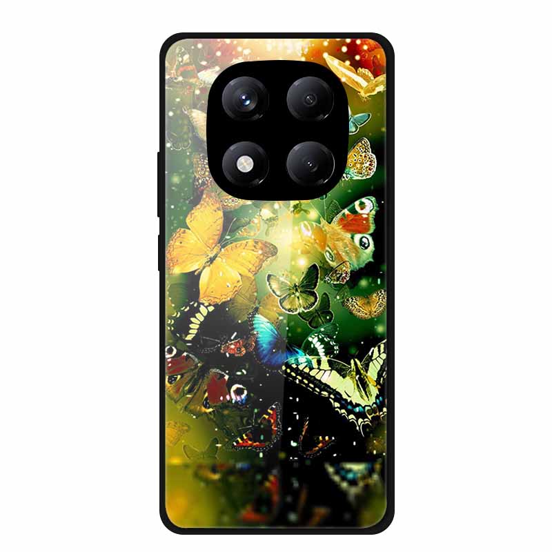 Чехол для Xiaomi Poco X7 Закаленное Стекло Жесткая Задняя Крышка из Поликарбоната для Чехлов Телефона Poco X7 5G Модные Оболочки Coques для PocoX7 X 7 2025