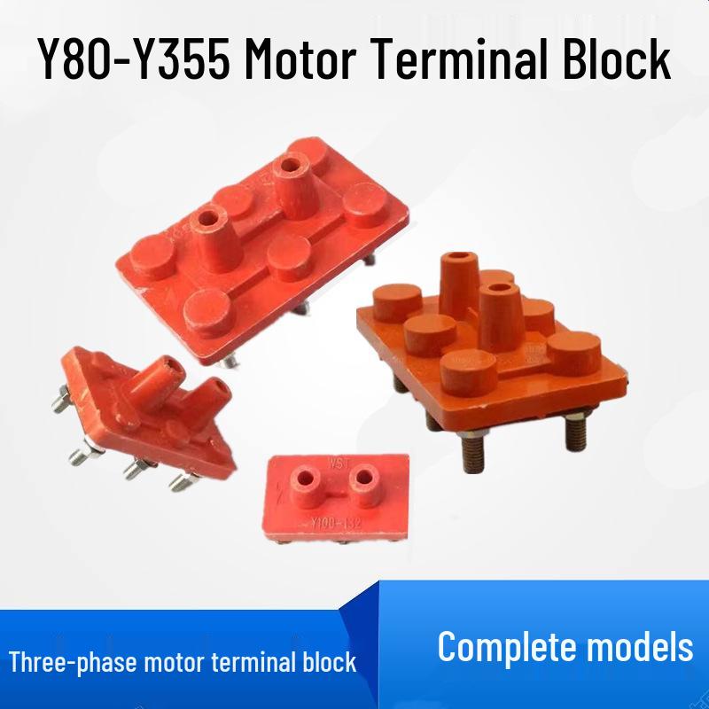 Three-Phase Motor Y-Connection Terminal Block for Y80-280 Motor.