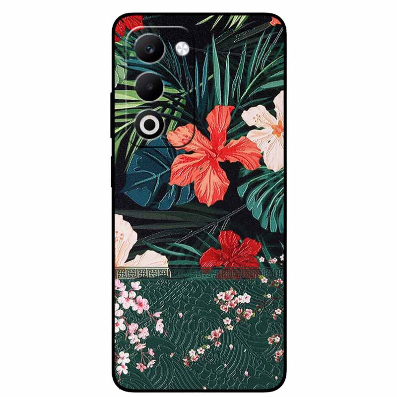 3D Emboss Cases For Oppo A5 5G 4G Relief Embossed Retro Silicone Back Cover For OPPO CPH2735 CPH2727 Black Funda OppoA5 4G A5 5G