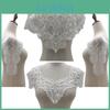 Beautiful Lace Floral White Embroidery Front Collar Rear Collar Sleeves Womans Clothing Sewing Accessories