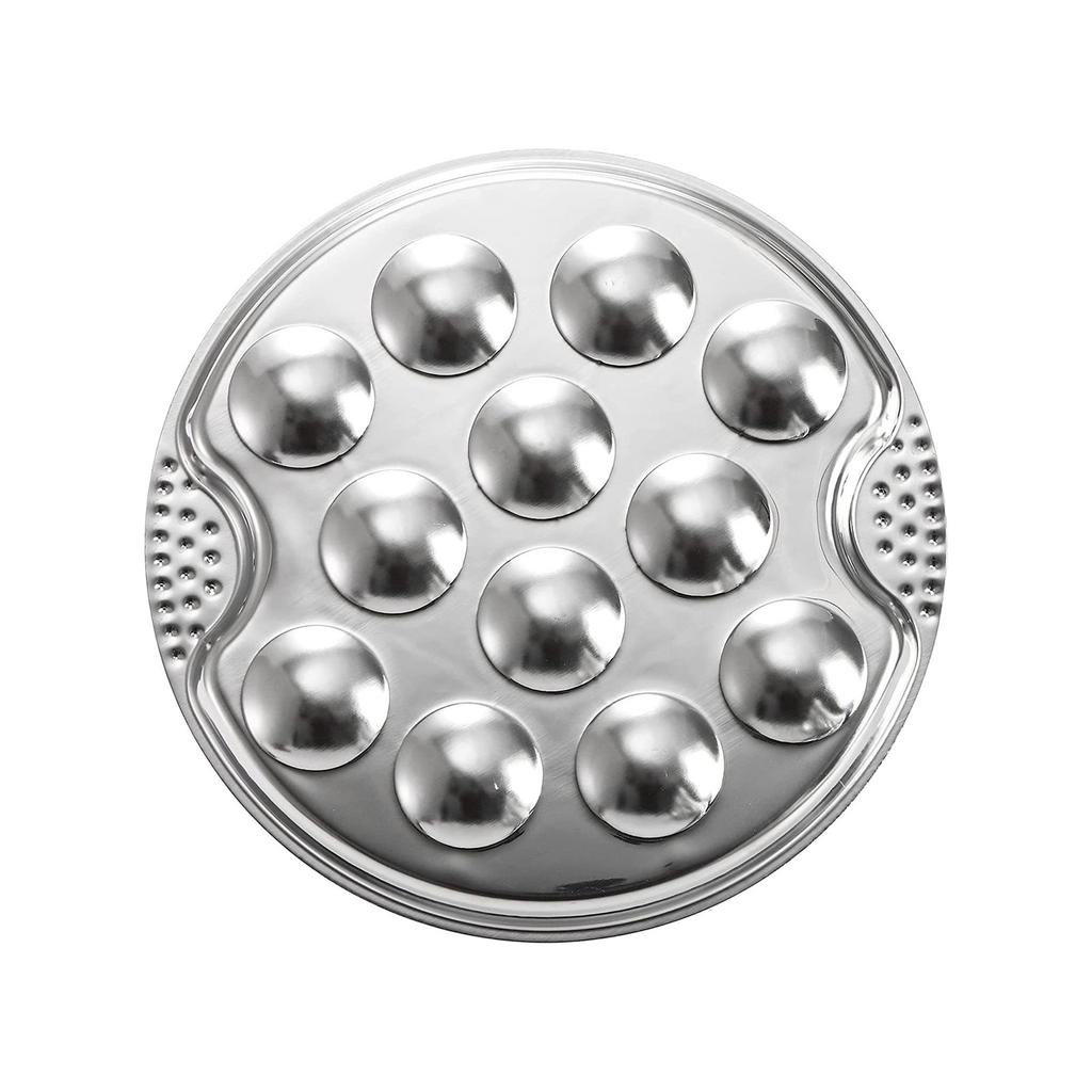 Посуда для эскарго из нержавеющей стали и щипцы Элегантная тарелка и вилка для улиток Металлическая кухонная утварь