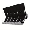 Temu Shein Men's Basketball Mid-Tube Socks - Large Size, Black/White/Gray