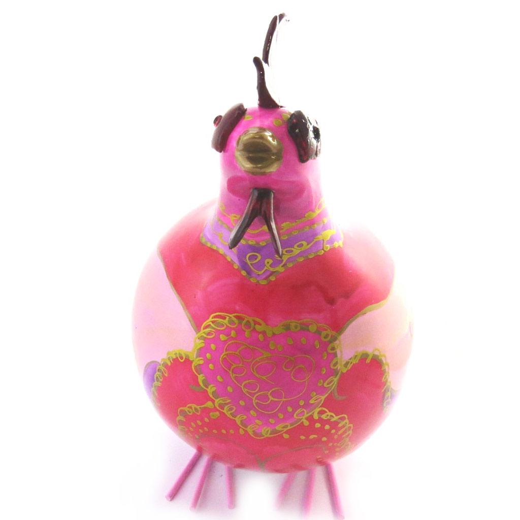 Les Trésors De Lily [M9056] - Розовая статуэтка «Петух Кокорико» - 30 см