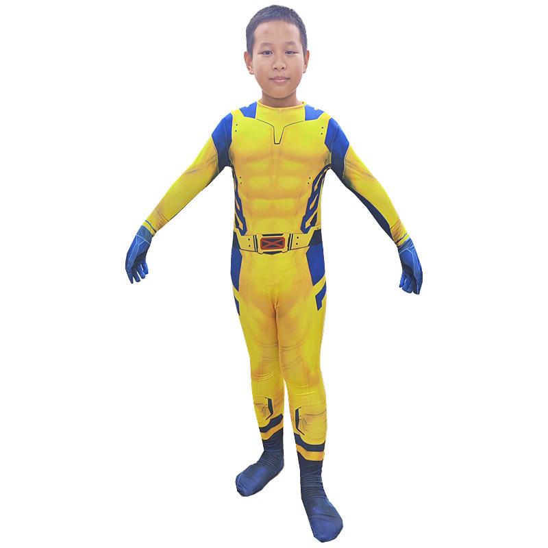 Deadpool & Wolverine 3D Printed Full Stretch Jumpsuit New Halloween Cosplay Costume