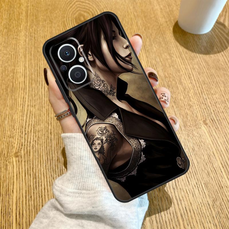 Sexy Sleeve Tattoo Girl Funda For OPPO Reno 14 F 10 11 12 13 Pro 13F 12F 11F 7 8 Lite OPPO Find X6 X5 X8 X9 Pro Case