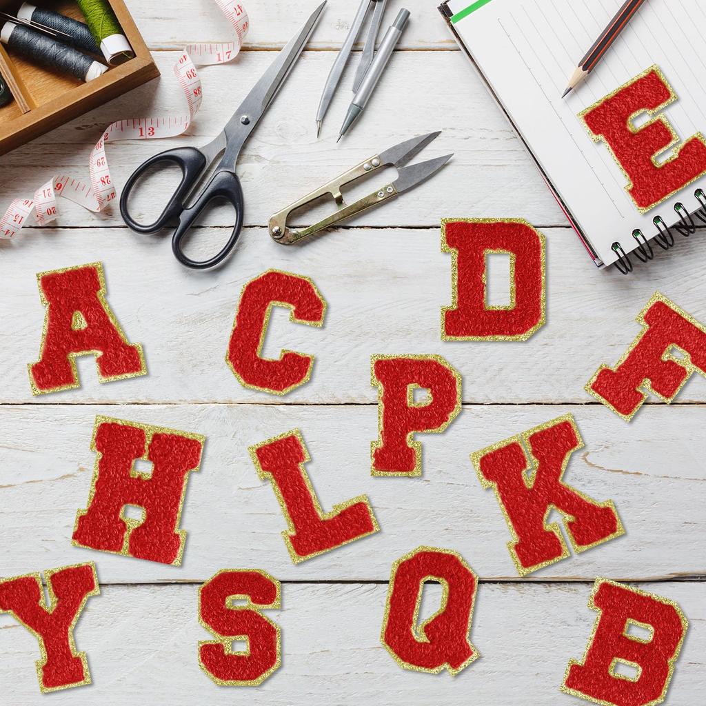 26 шт. Самоклеящиеся бархатные нашивки-буквы A-Z, Бархатные буквы для одежды, ткани, обуви, сумок