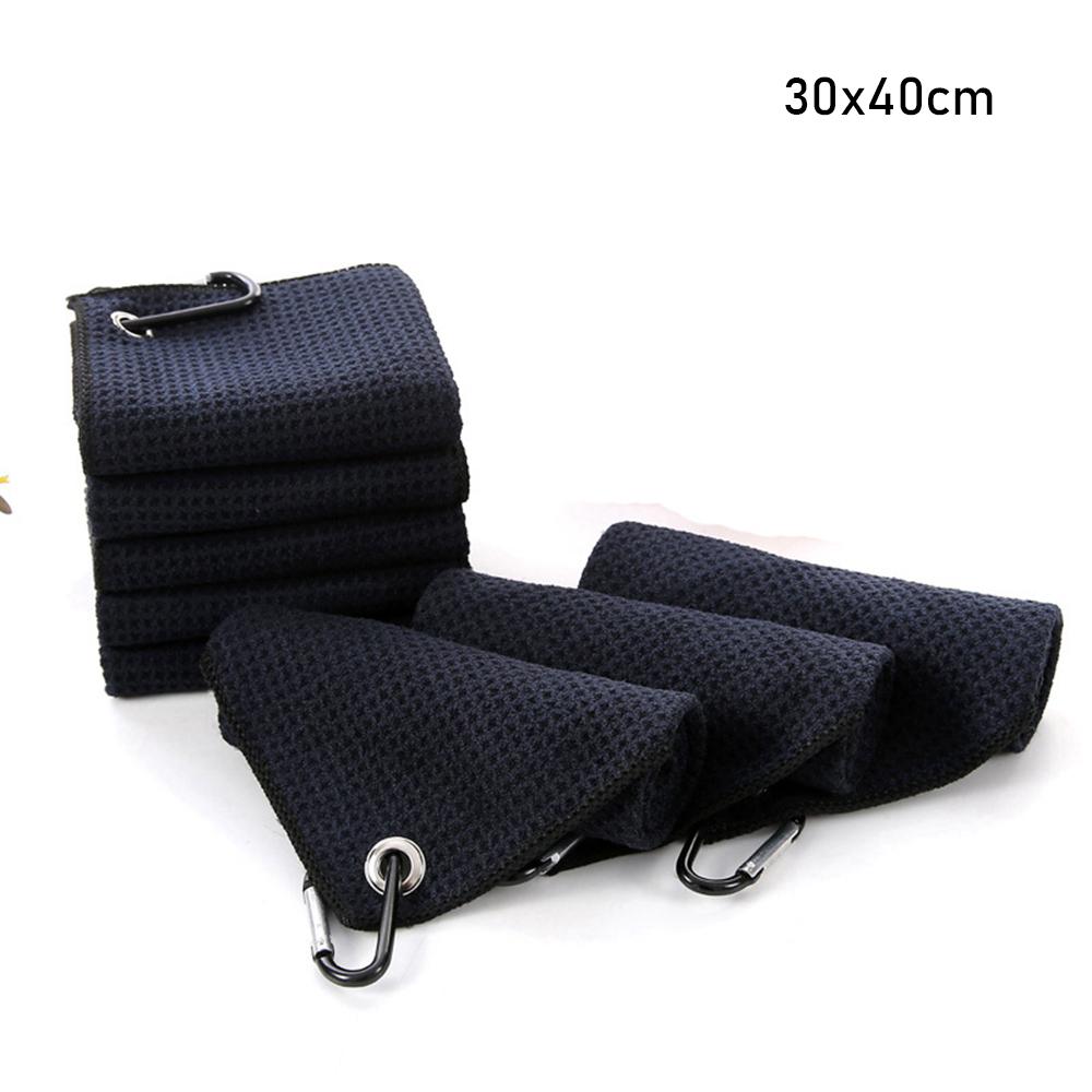 High Water Absorption Balls Hands Golf Towel Cleans Clubs With Carabiner Hook Cleaning Towels