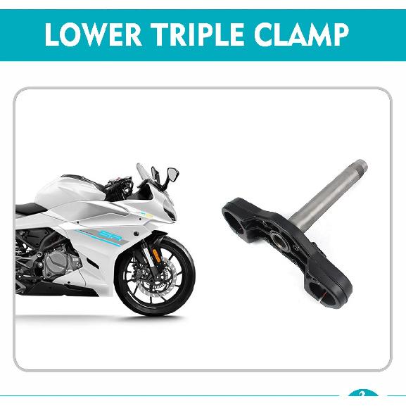Для CFMOTO Нижняя траверса 250SR-FUN Рулевая колонка CF250-6 CF250SR-FUN Зажим передней вилки Мотоцикл Оригинальные запчасти
