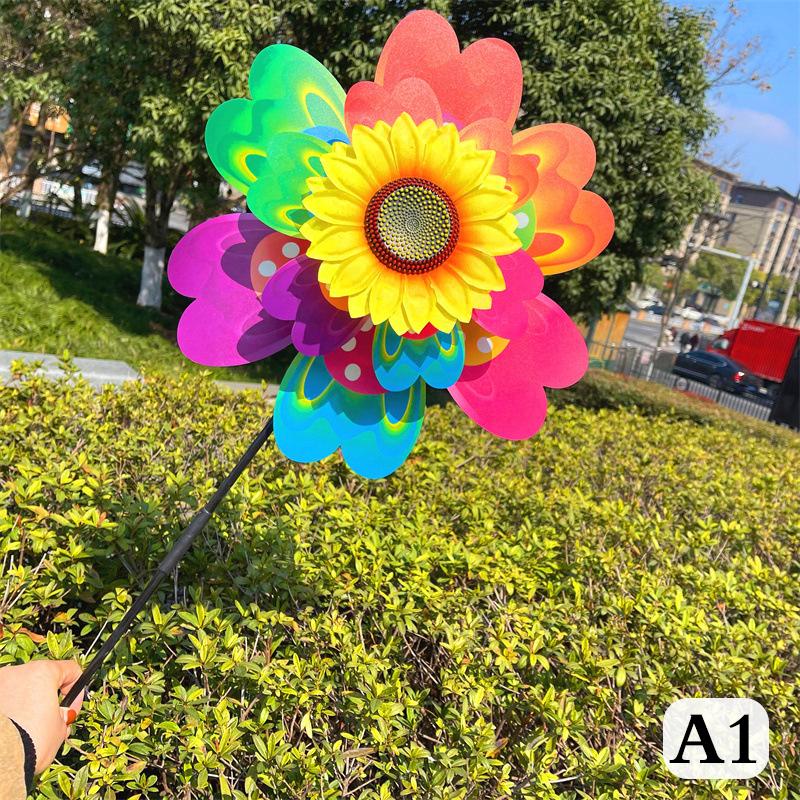 1 шт. Подсолнух/Бабочка ветряная мельница вертушка красочные блестки ветряная мельница переноска кемпинг пикник украшение для дома сад