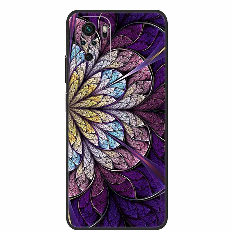 For Xiaomi Poco M5s Case Luxury TPU Soft Silicone Phone Back Cover for PocoM5s Shockproof Flowers Cute Cartoon Flowers New Coque