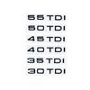 3D ABS MCGJMC5 Car Sticker For 2.0 2.5 3.0 4.0 TDI 30 35 40 45 50 55 TDI A4 A5 A6 A7 A8 Q5 Q7 Letter Emblem Rear Trunk Decoration Badge