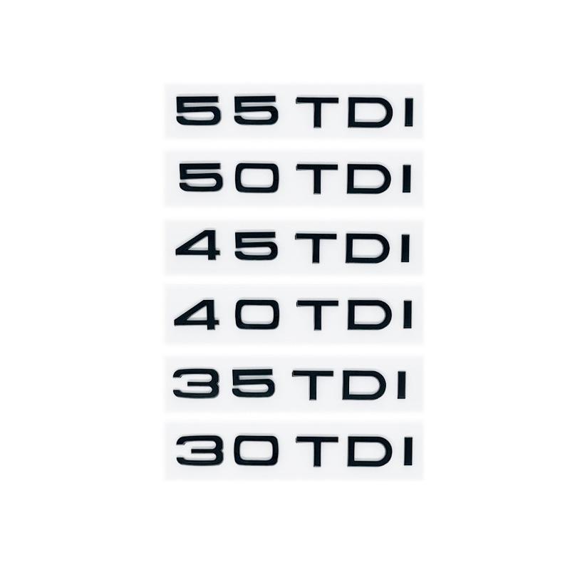 3D ABS MCGJMC5 Car Sticker For 2.0 2.5 3.0 4.0 TDI 30 35 40 45 50 55 TDI A4 A5 A6 A7 A8 Q5 Q7 Letter Emblem Rear Trunk Decoration Badge