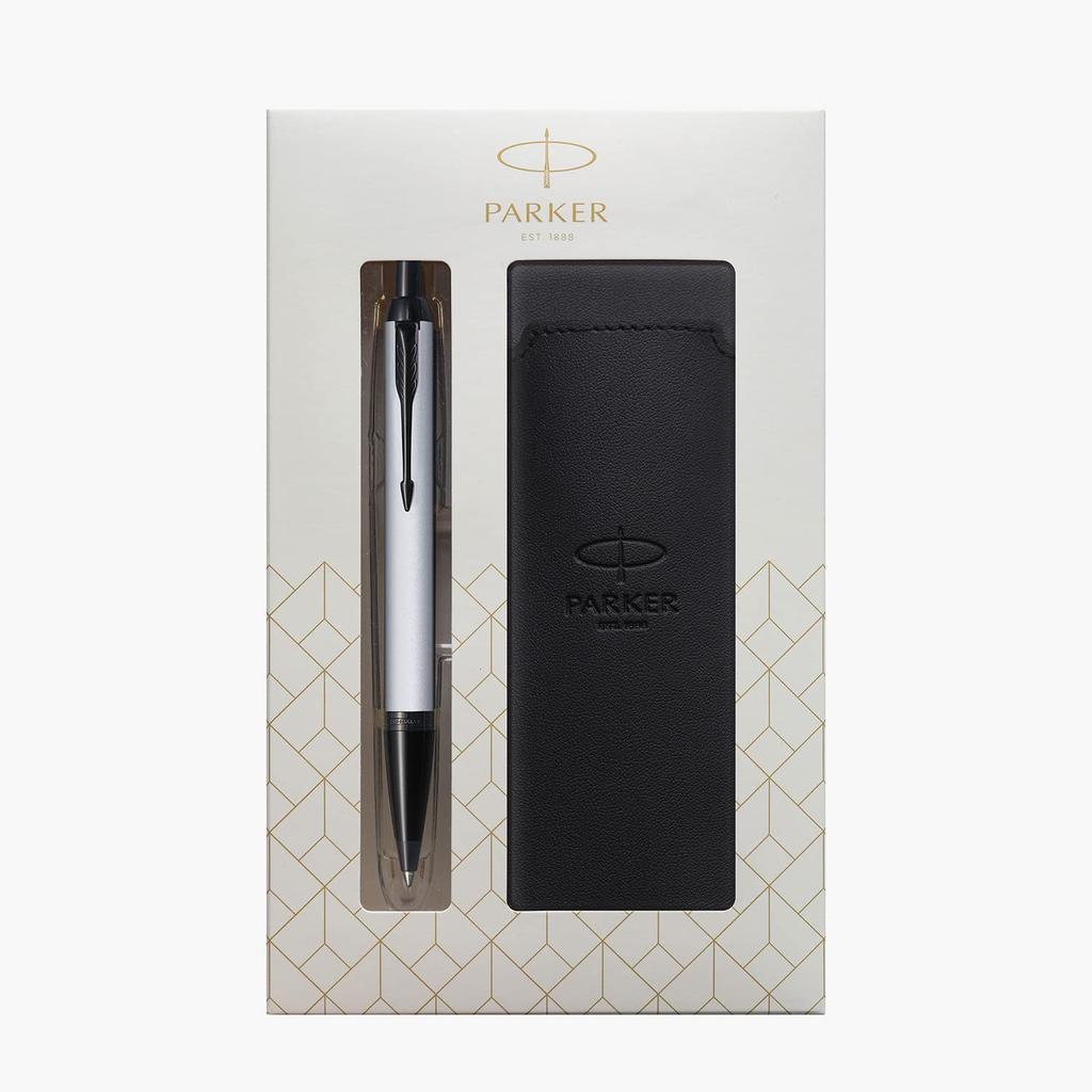Parker IM Матовый Серый Шариковая Ручка BT Средняя с Карандашом Подарочная Коробка Официально 2127895Z V1d Ручка, Стержень, На Масляной Основе, Футляр, Набор, Импортный,