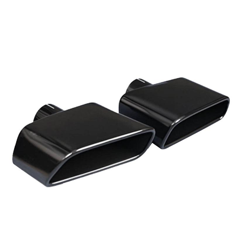 Автомобильная черная титановая выхлопная труба из нержавеющей стали с квадратным выходом для BMW