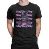 Мем Fnaf slay на месячных Мужские футболки FNAF At Freddys Футболка с коротким рукавом Круглый вырез Футболка Чистый хлопок Летняя одежда