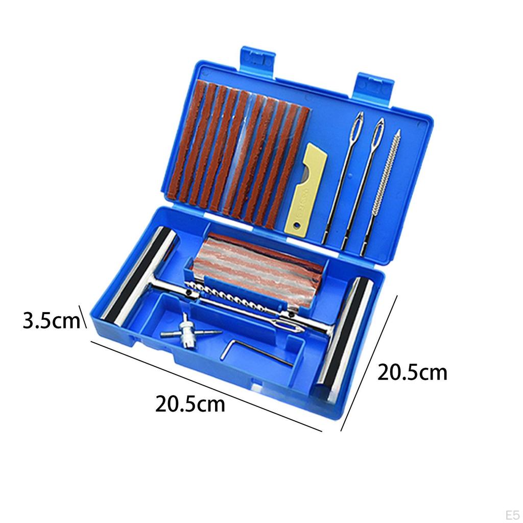 Набор инструментов для ремонта шин, инструмент для плоского прокола для квадроцикла, автофургона, 33 шт., зеленый
