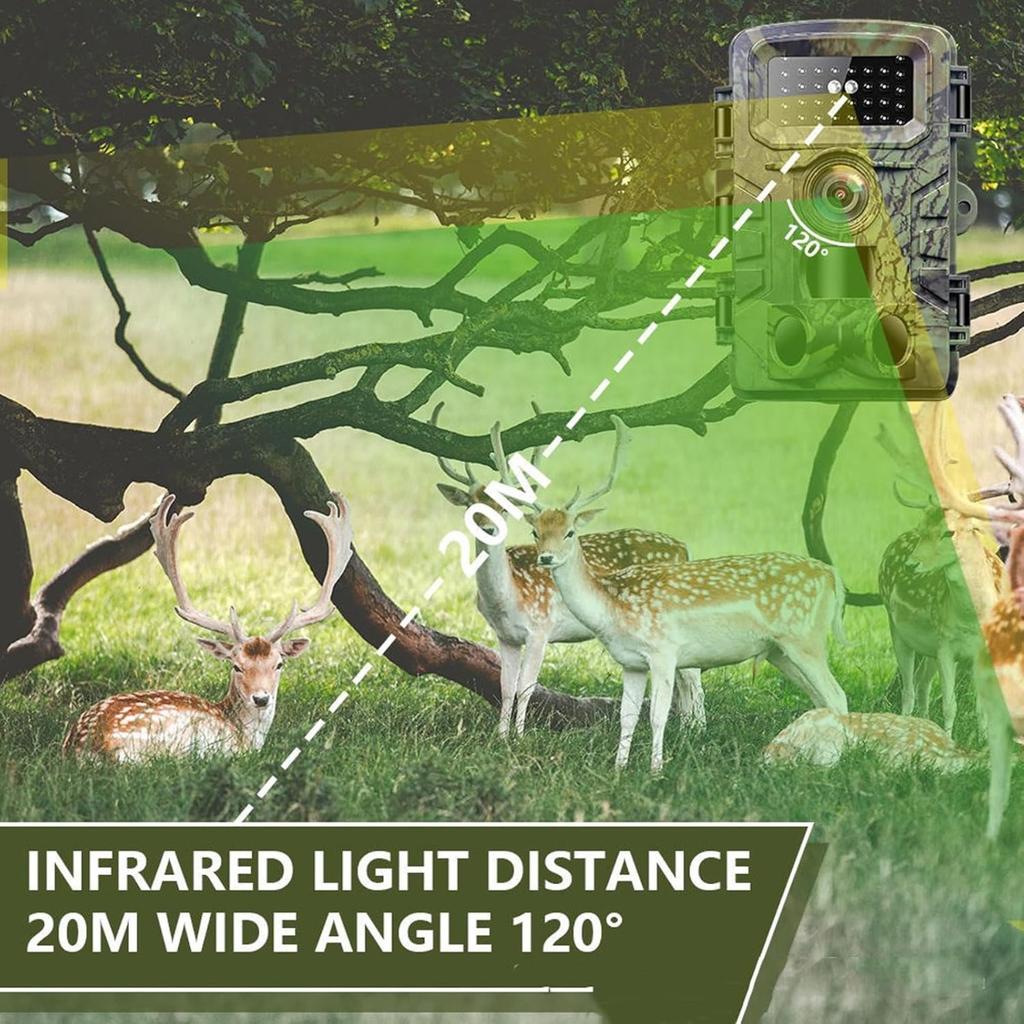 PR700 36МП 2.7K Беспроводная камера-ловушка для дикой природы с функцией слежения, охотничья камера для мониторинга наблюдения за дикими животными, охоты, предотвращения лесных пожаров