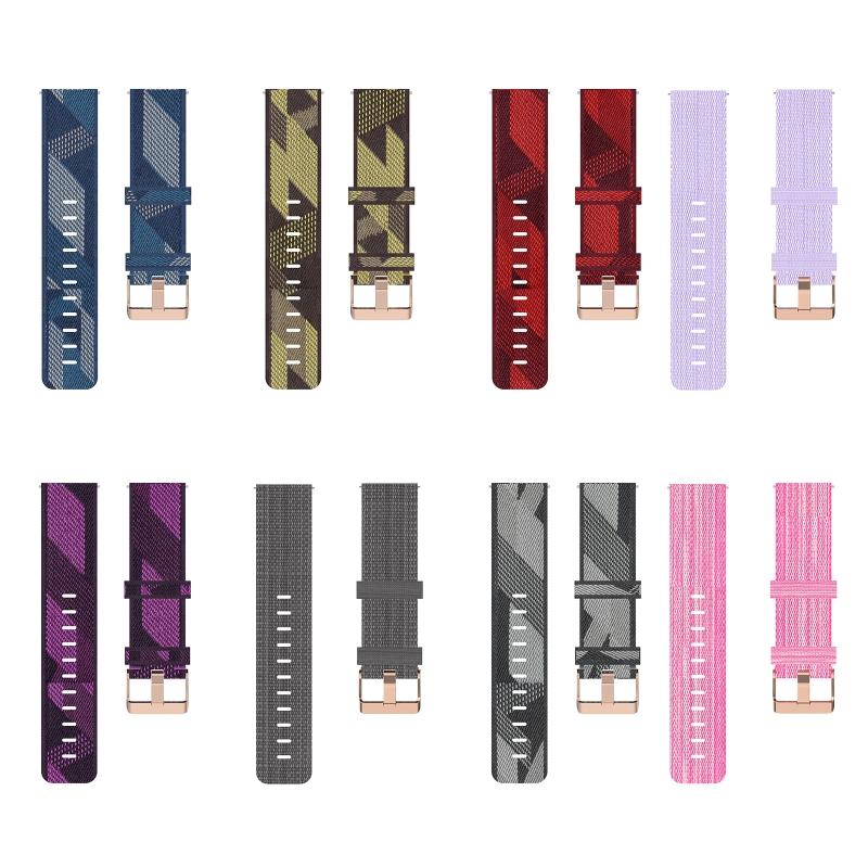 18mm Woven Nylon Band Strap for vivomove 3S, vivoactive 4S, Captain Marvel for Smart Watch Bracelet Wristband