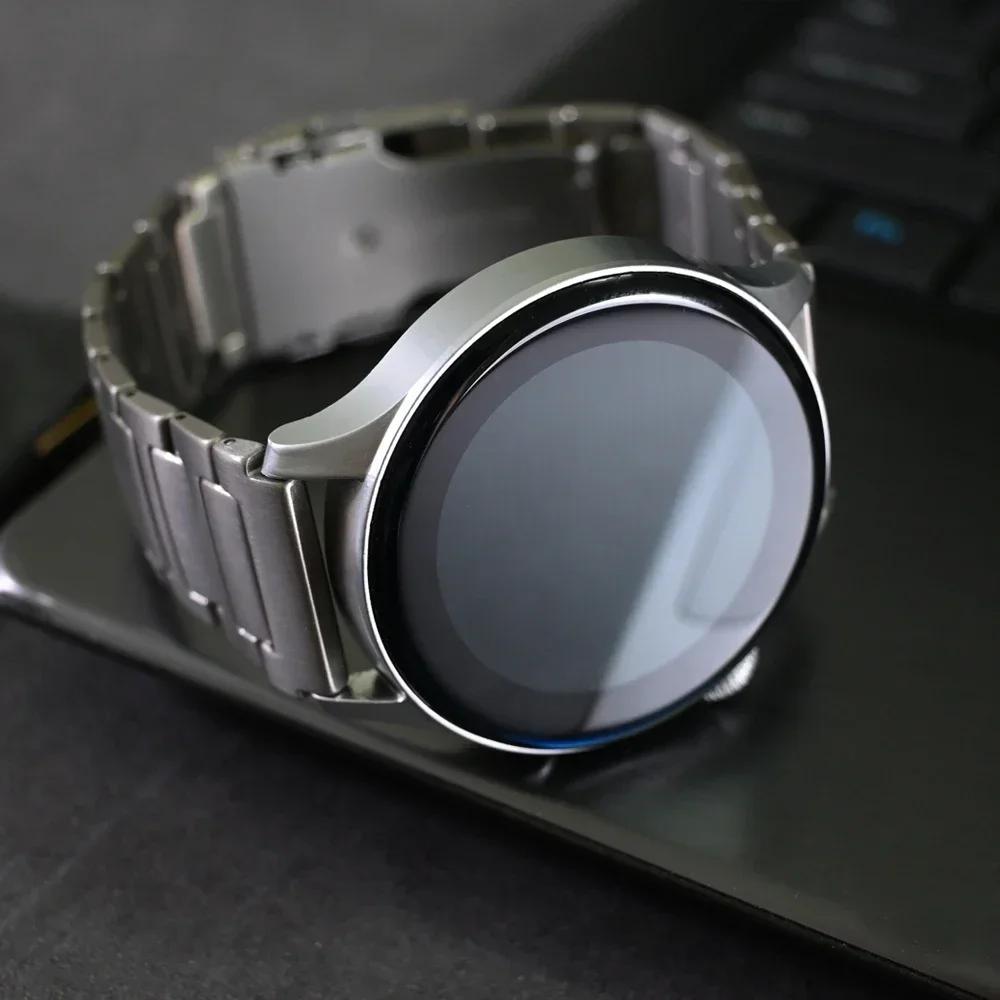 22-миллиметровый титановый металлический ремешок для Amazfit Balance GTR 4/3/2 Роскошный бизнес-браслет для Huawei Watch 4 Pro/3 Pro/GT4 46 мм/Ultimate