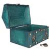 Treasure Chest Storage Box with Combination Lock Handcraft Exquisite Wood Treasure Box for Jewelry