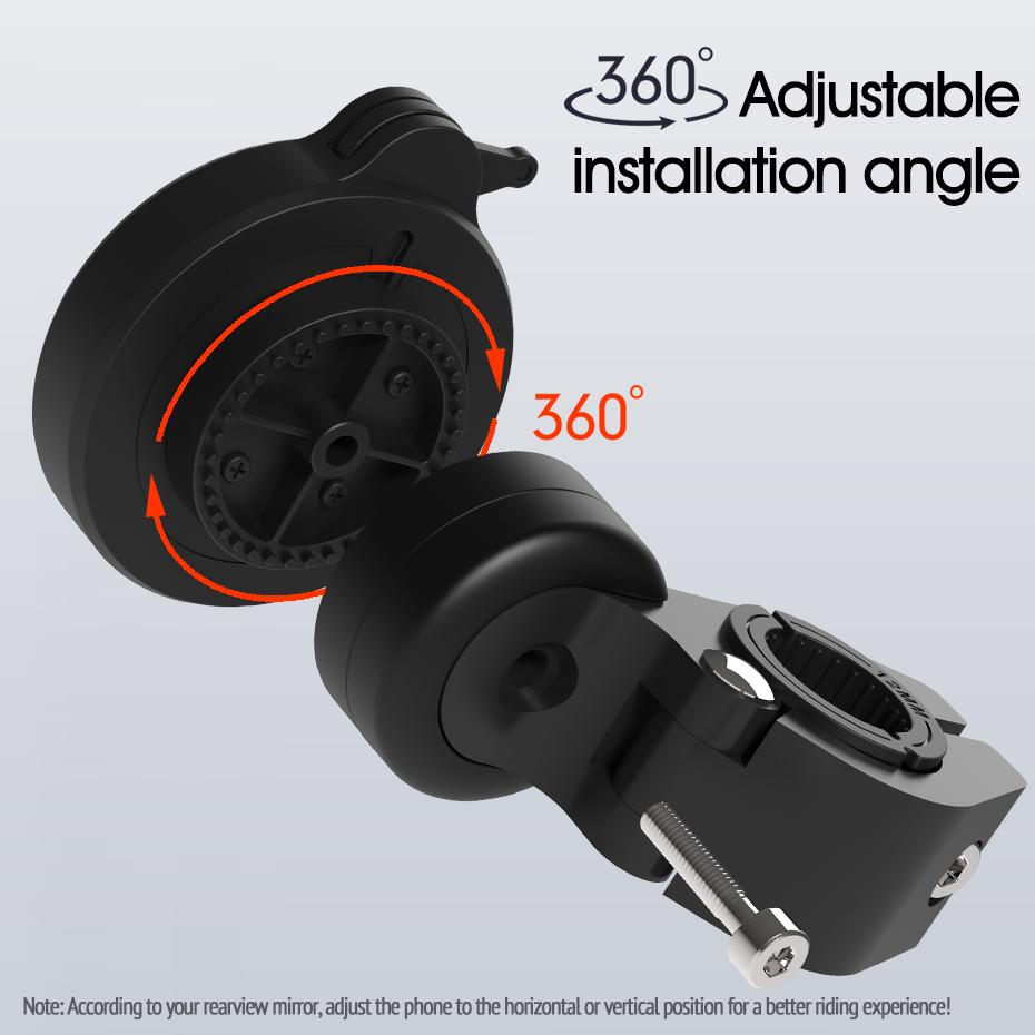 Мотоциклетный держатель для мобильного телефона, быстрое крепление для электромобилей, зеркало заднего вида с двигателем, GPS-подставка, кронштейн для мобильного телефона, быстрое крепление