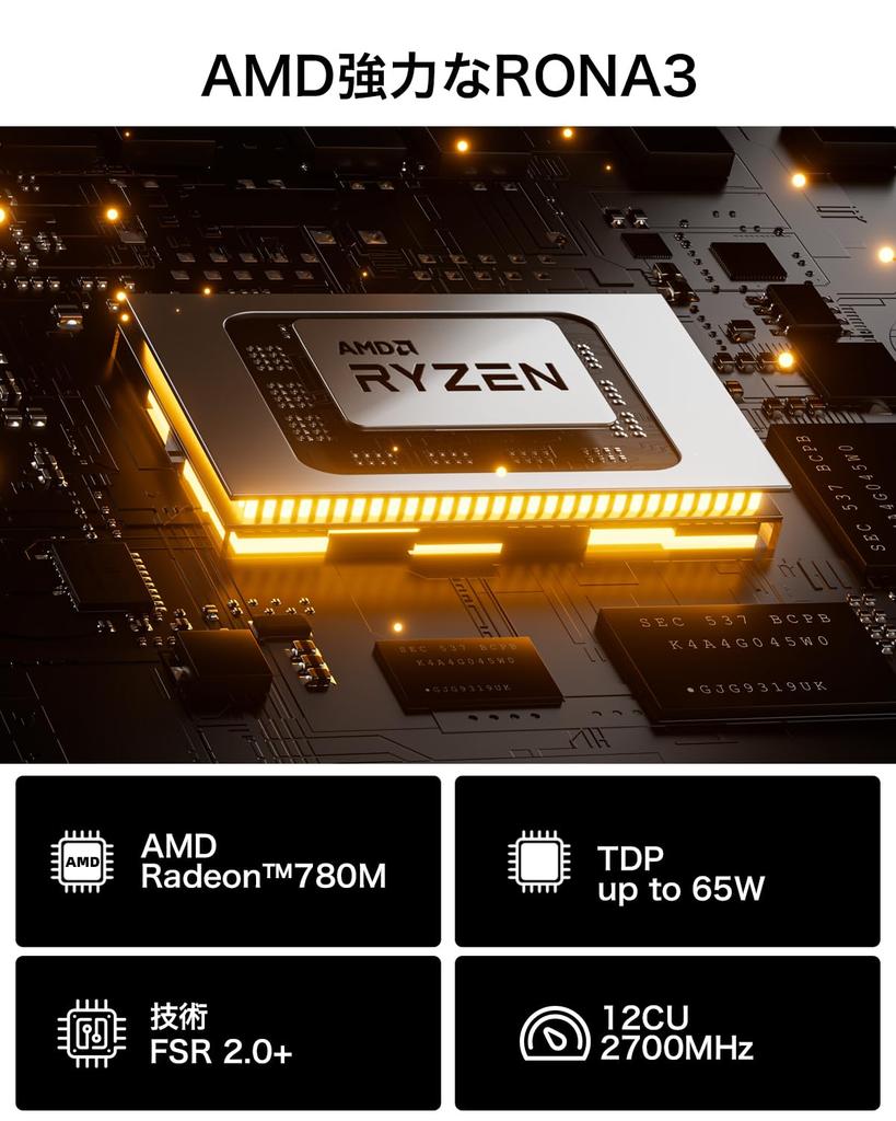 Мини-ПК GMKtec Nucbox K6 Gaming AMD Ryzen 7 7840HS Windows11pro Mini 32GB DDR5 1TB PCIe AMD Radeon Мини-ПК ПК, (16 ГБ 2) 5600 МГц, 4.0 SSD, 2x2.5G