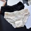 Women's Spring and Autumn Cotton Cute Wrap Hip Mesh Low Rise Panties
