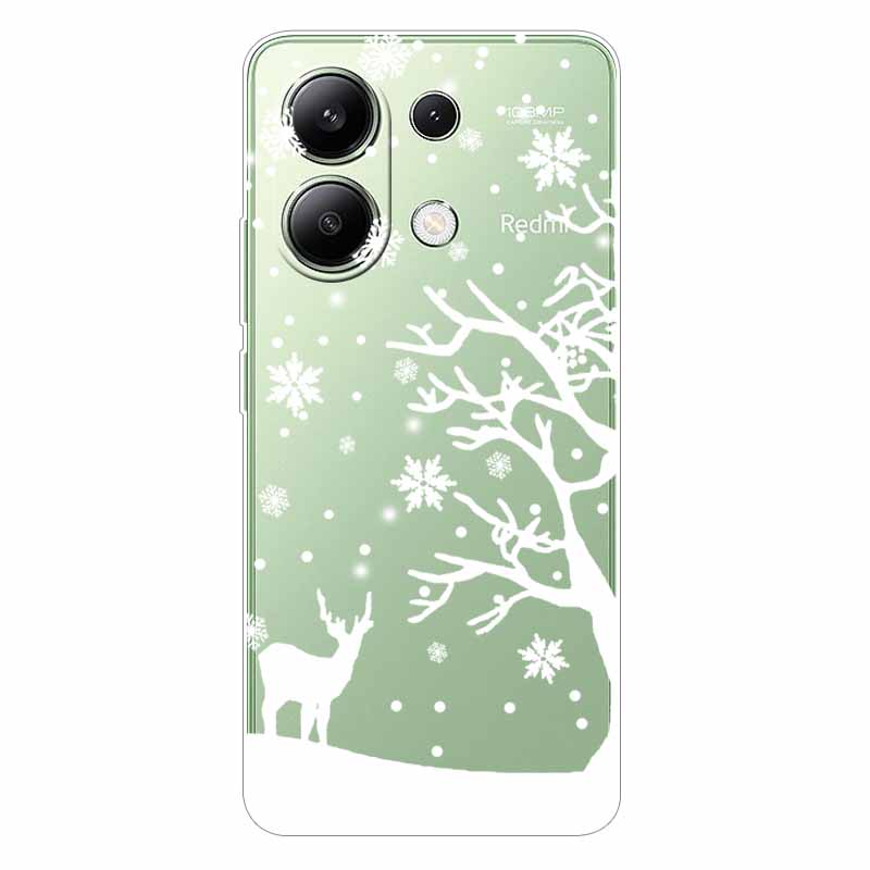 Для Xiaomi Redmi Note 13 4G Чехол ТПУ Прозрачный Мягкий Милый Рисунок Девочки Чехол Для Redmi Note 13 4G Чехол Note13 Прозрачный Силикон