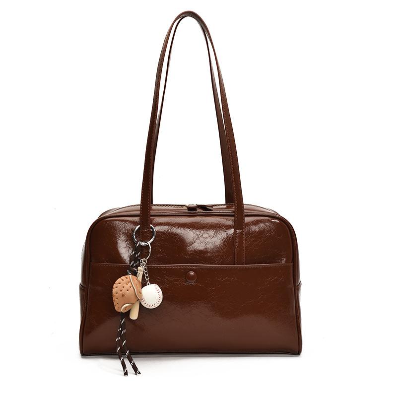 Retro Large-Capacity Underarm Bag Women'S Bag Trendy Simple Briefcase Shoulder Tote Bag