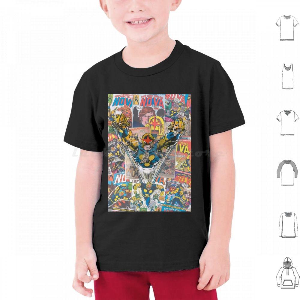 Vintage Comic Nova T Shirt Cotton Men Women DIY Print Vintage Comic Nova Superhero