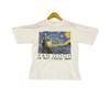 Vintage 90s VINCENT VAN GOGH the Scarry Night Artwork Drawing Post Impressionist Painter Pop Art Picasso Dali Streetwear Promo T-shirts