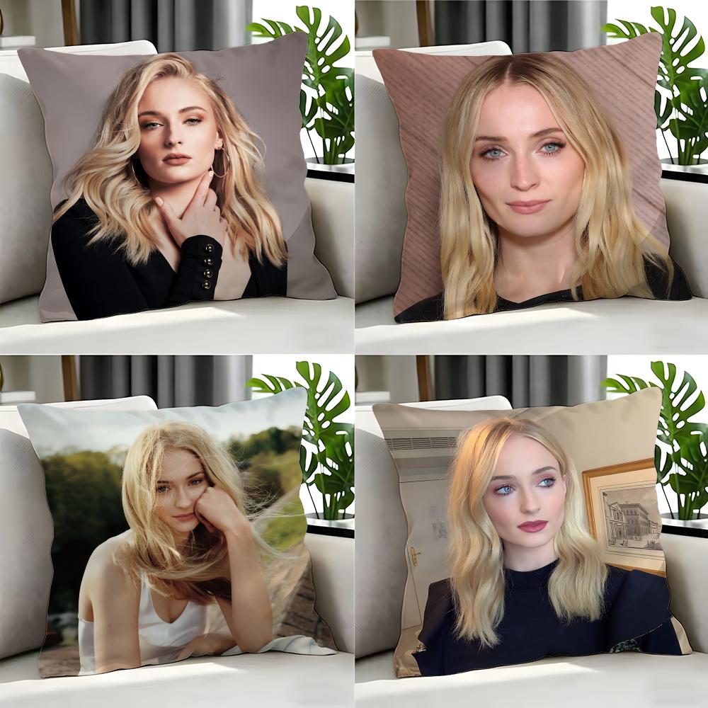 movie Sophie Turner Cushion Cover Cushion Cover Set Pcs x x x Pillowcase Decorative Sofa Home Decor