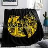 1 шт. Фланелевое одеяло с принтом Wu-Tang Clan, Высокое качество, Для всех сезонов, Декор для дома, Тепло и уют, Идеально для рождественских подарков