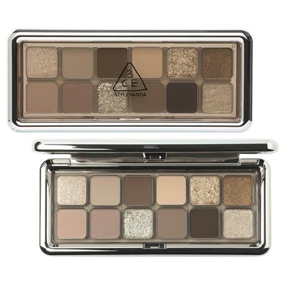 Палетка теней 3CE New Take B Low Neutral (корейская косметика) Коричневый Глиттер Мультицветный