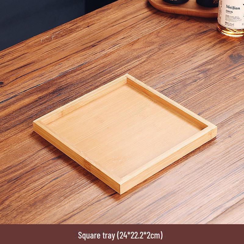 Поднос для закусок из бамбука в японском стиле: Девятирешетчатая жаровня и барбекю-тарелка с овощной тарелкой