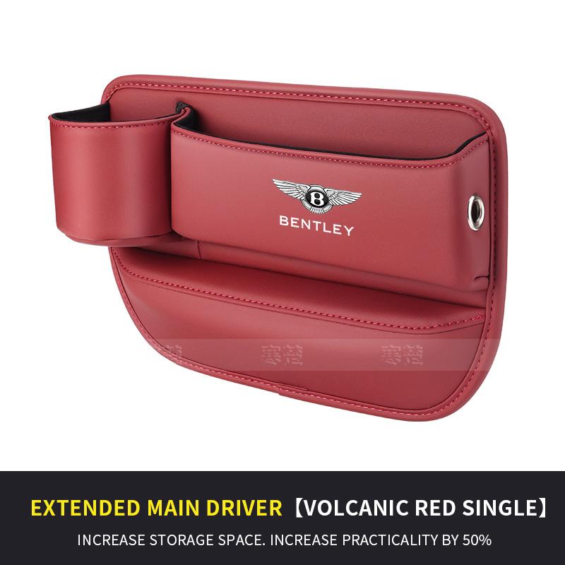 Car Seat Gap Multifunction Storage Box Seat Gap Cup Holder For Bentley Continental GT MULLINER Bentayga Flying Hurtling Spurlogo