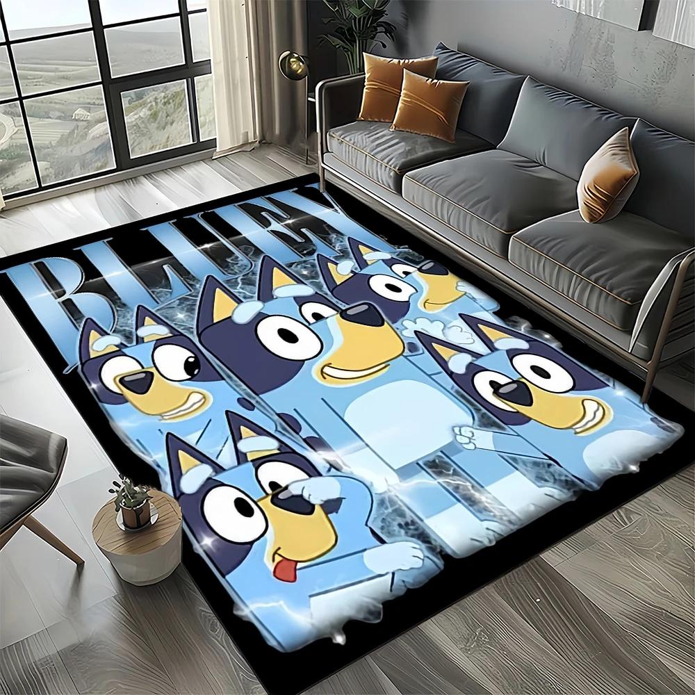 27 Style New B-Blueys Family Cartoon Dog Carpet Rug for Living Room Bedroom Home Sofa Decoration,Kids Play Non-slip Floor Mat