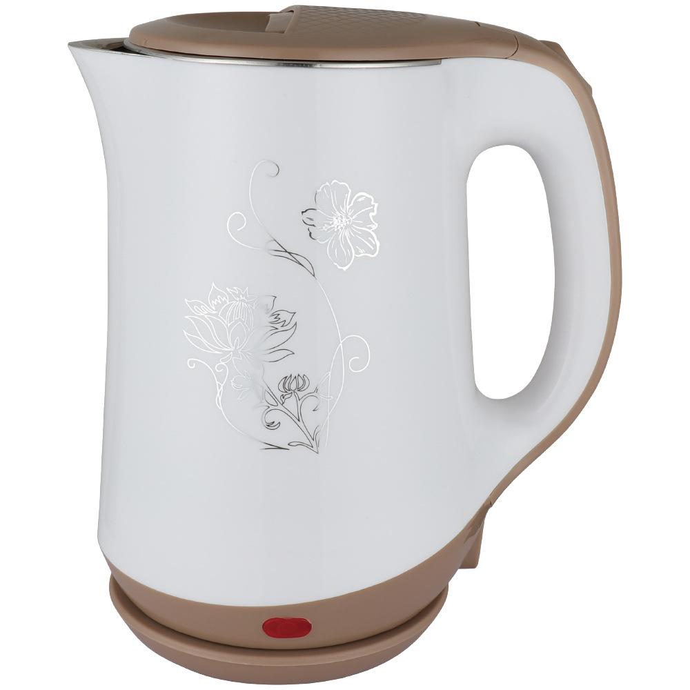 Электрический чайник Бытовой электрический чайник Двухслойный электрический чайник из нержавеющей стали