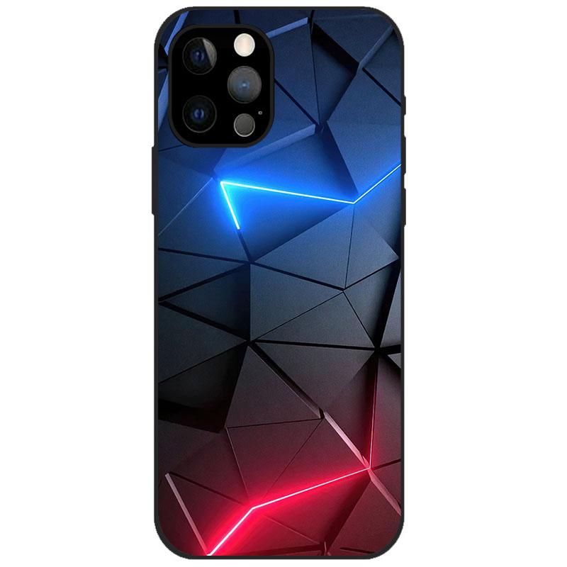 Чехол для iPhone 12 Pro, чехол для iPhone 12 Pro, силиконовый мягкий чехол из ТПУ для iPhone 12 Pro Max/12 Mini, чехол с рисунком, Funda 12Pro