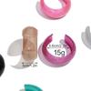 Colorful Glitter Acrylic Wide Cuff Bangle Round Shape Open Bracelets  for Women