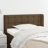 VidaXL Headboard with Ears Dark Brown 103x16x78-88 Cm Fabric3119195