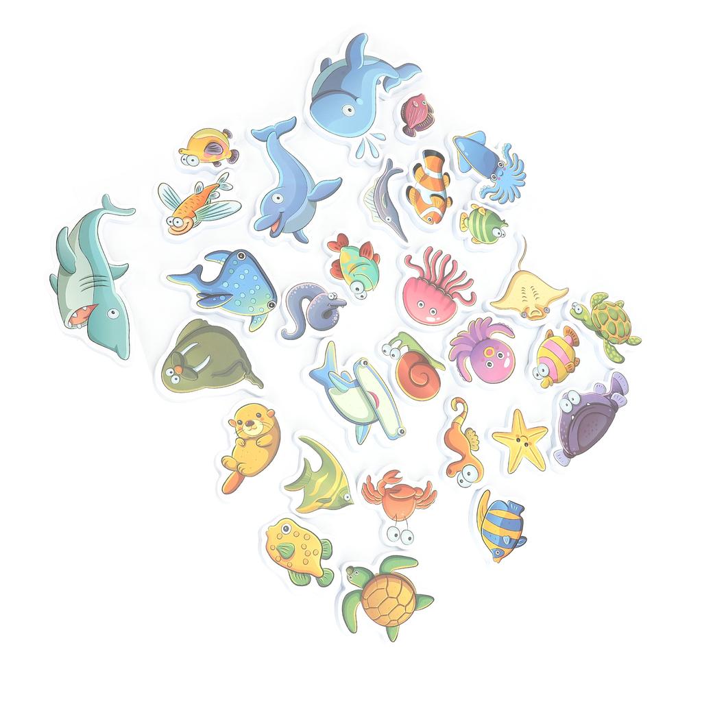 Детская ванна Океан Животные Пазл Игрушка Набор EVA Детская ванна Игрушка Пазл для ванны для душа и ванны