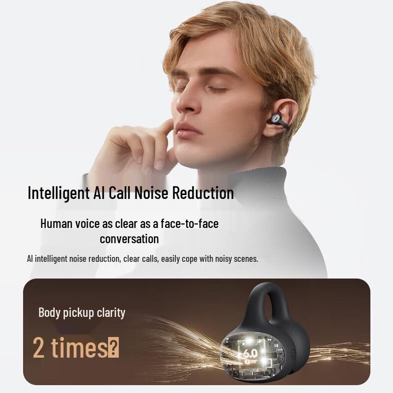 PHILIPS Open-Ear Clip-On Bluetooth Wireless Headphones