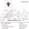Клипса подкрылка брызговика Nissan Venucia для Teana, Sylphy, Qashqai 0155309321
