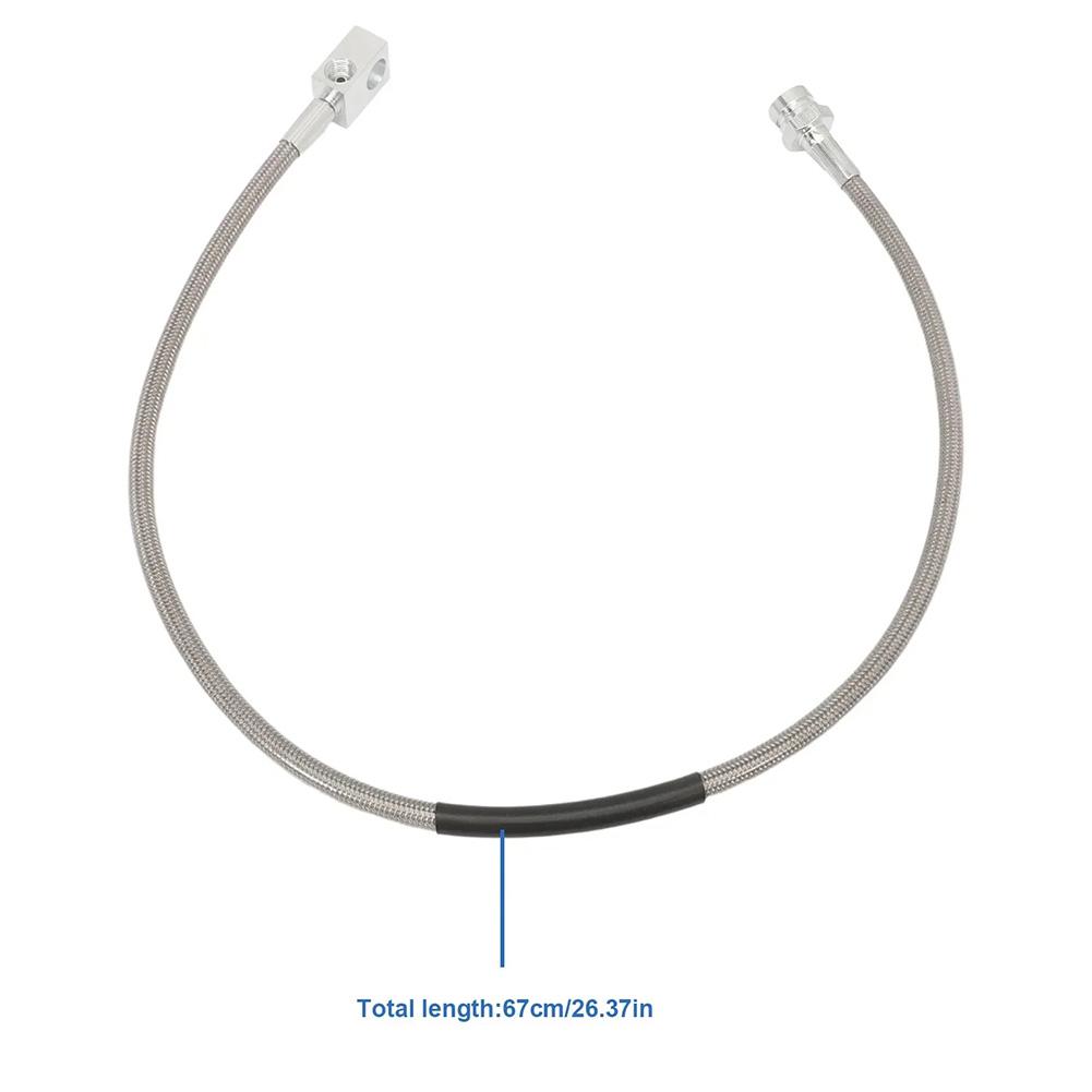 1 Set 89715 Front And Rear Extended Stainless Brake Lines For Jeep For Wrangler TJ YJ 1987-2006 Off Road Conditions